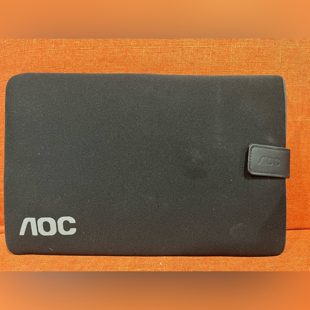 AOC Black Monitor and Case